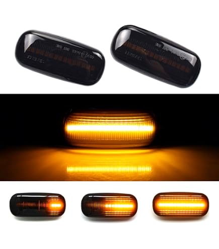 DoLED Indicatori Di Direzione Laterali A LED Canbus - Vetro Fumo, Nero, Compatibili Con Audi A3, A4, A8, Seat Ibiza, Skoda Fabia, Octavia - 4