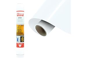 Siser® EasyWeed® White, 30cm x 1m, thermo-transferierbare Flexfolie für die individuelle Gestaltung von Stoffen, kreative Hobbys, zertifiziert nach VeganOk und Öko-Tex Standard 100 Klasse I