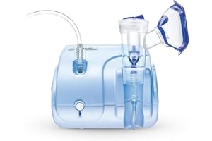 Flaem, Neb-Aid, Aerosol Compatto per le Basse Vie Respiratorie, Macchina Aerosol Adulti e Bambini Certificata con Mascherine Soft Touch e Filtro dell’Aria, Made in Italy