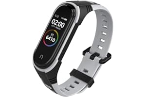 WIIKAI Cinturino Compatibile per XiaoMi Mi Band 5 Mi Band 6 Regolabile di Ricambio Bracciale.