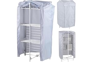 Tarrapu Heated Clothes Airer Cover – Universal 3-Tier Electric Drying Rack/Airer Protective Cover for Black & Decker, Dry:Soon, EasyLife & more
