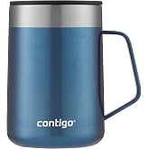 Contigo Streeterville Desk Mug, Insulated Coffee Tumbler with Stainless Steel Handle, Takeaway with Lid, Keeps Hot Up to 5 Ho
