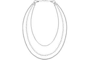 Breil - Collana da Donna Collezione KALEIDO TJ3004 - Gioielli Donna - Collana Donna Multigiro con Catene di Diverso Stile, Allungabile - IP Gold - 74 cm