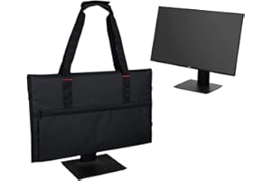 YINUODAY 24in Desktop Computer Aufbewahrungstasche Weiche Futter Nylon Portable Case Monitor Staubschutz mit Griff Strap Tragetasche für Monitor Tragbare Schutzhülle für 24 Zoll LCD Bildschirme und Monitore