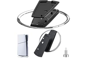 bukolico Vertikaler Standfuß für PS5 PS5 Slim Konsole - Vertikal Ständer aus ABS Edelstahl, Bietet Stabilität und Wärmeableitung Stand, Vertikaler Standfuß für PlayStation 5 Slim, PS5 Konsole