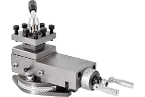 DIKAMAN AT300 Porte-Outil Mini Tour Accessoires Métal - Support Outil Assemblage Changement Rapide - 80mm Course - Facile à Utiliser Pour les Débutants et les Pros