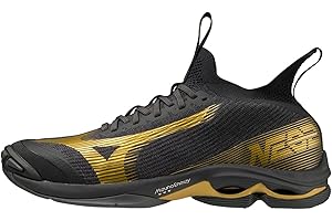 Mizuno Wave Lightning Neo 2 Volleyballschuh Unisex Schwarz Orange
