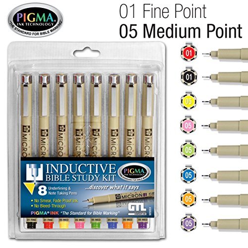 Preisvergleich Produktbild Pigma Micron Inductive Bible Study Kit 8pk