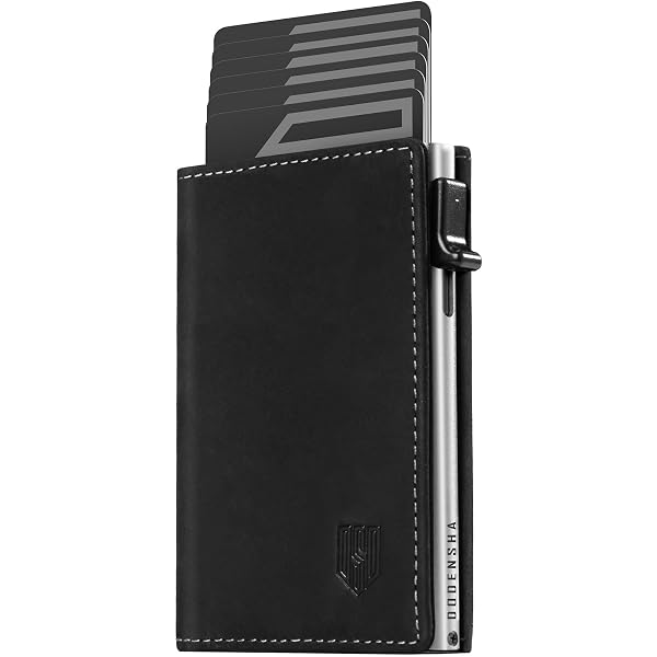 Portafoglio Pop-Up In Metallo Con Blocco RFID, Sottile Porta Carte Con Slot Per Banconote, Per Uomo E Donna - Nero