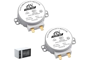 2-pack synkronmotorer TYJ50-8A7, mikrovågsugnsmotorer 220 V-240 V AC 4 W, rotation CW/CCW 4/5 varv/min, kompakt elektrisk mot