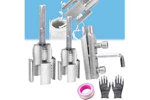 StyBtt 5 Pezzi Filiera per Filettatura, Filettatrice per Tubi Idraulici per Trapani Elettrici, Kit Filettatura Maschio e Femmina, Maschi per Filettatura, per Tubi Dell'acqua 1/2" (DN15) e 3/4" (DN20)