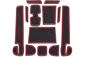 Ruiya Compatible avec Suzuki Swift/Sport/Hybrid 2017-2022 2023 Tapis de Console Centrale en Caoutchouc, Tapis pour Porte-gobelet Accoudoir Couture de Porte Antidérapant Tapis Accessoire Swift