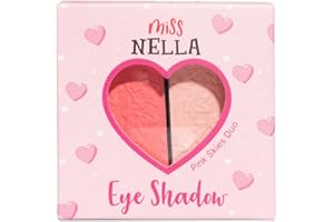 ‎MISS NELLA Miss Nella Makeup for Kids Eye Shadow - Non Toxic Make Up (Pink Skies)