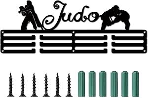 CREATCABIN Soporte para Medallas Judo Medal Hanger Sport Display Hanger Rack Premios Cordón de Metal Robusto Montado En la Pared Atletas Jugadores Gimnasia Regalo Más de 60 medallas