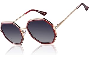 CGID Gafas de Sol Polarizadas Mujer Redondas Grandes 100% Protección UV400