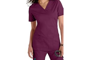 SMART UNIFORM Women's Uniform Slip-On Tunic Top, V-Neck Top, 7 Colours