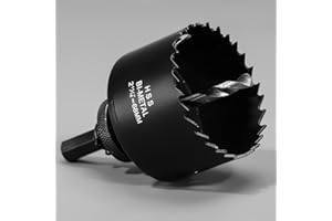HOME COMPOSER 68 mm HSS Lochsäge, M42 Bi-Metall-Holzbohrer, runder Bohrer für Rohrentlüftung, Gipskarton, Kunststoff und Kupfer