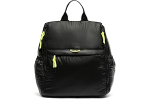 MISAKO Gretea sac à dos antivol en nylon recyclé - Sac à dos antivol pour femme - Petit sac à dos décontracté et spacieux Gretea Noir 40 X 30 X 20 cm