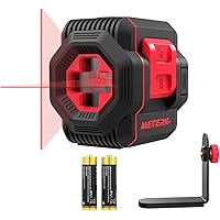 Kreuzlinienlaser, Meterk Kreuz-Linienlaser mit Messbereich 15M, Umschaltbar Selbstnivellierende Vertikale und…