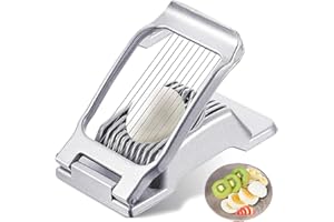 Bugucat krajalnica do jajek ze stopu aluminium, do jajek twardo, truskawek, grzybów, sałatek, miękkich owoców, nadaje się do mycia w zmywarce