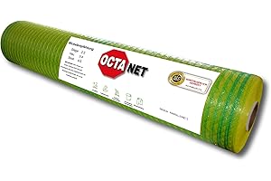 DLG geprüftes OCTAnet Wickelnetz comfort für Rundballen | 1,23 x 3000 m | UV-beständig und reißfest | Brennholznetz | Rundballennetz | Heunetz | Pressennetz
