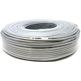 Vsnetwork - 50 MT FTP CAT6 Shielded CCA RJ45 Network Cable, Gigabit Network Coil 10/100/1000 Mbps, LAN ADSL Ethernet, Grey