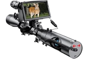 VCHICS Monocular De VisióN Nocturna Para Adultos, Mira telescópica de visión nocturna miras de óptica vista táctica 850nm LED infrarrojo IR impermeable visión nocturna cámara de AmpliacióN Hd Ligera De Larga