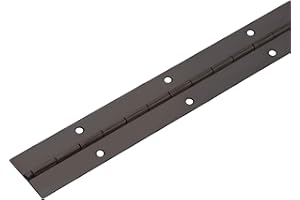 Gedotec Cinta para piano para atornillar, banda de puerta enrollada, bisagra para puerta de acero bruñido, cinta atornillable de 3500 x 32 mm, estable, bisagra para muebles, 1 unidad, bisagra de barra
