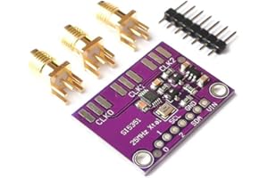 iHaospace Si5351A I2C 25MHZ I2C High Frequency Signal Clock Generator Breakout Board Square Wave Frequency Generator Signal Generator 8KHz to 160MHz 3-5VDC for Arduino