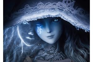 Displate - Poster en Métal - Wall Art - Elden Ring - Lands Between - Lunar Princess Ranni - Größe M - 32x45cm Matt