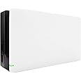 eXtremeRate White Custom Faceplate for Nintendo Switch Charging Dock, Soft Touch Grip DIY Replacement Housing Shell for Nintendo Switch Dock - Dock NOT Included