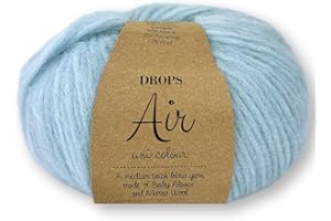 Frida's Wollhaus Drops - Gomitolo di lana vergine alpaca, 50 g, 50 g, colore: Azzurro
