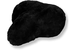 Reissner Lammfelle Rivestimento della Sella della Bicicletta in Pelle di Agnello Nero (FSB A)