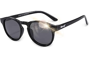 Maesy Occhiali da Sole per Bambina, 3-6 Anni, Protezione Polarizzata UV400, Montatura Flessibile e Pieghevole, Occhiali da Sole Sicuri e Comodi per Bambino, Faela