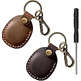 Cuoio Genuino Airtag2 Pezzo-Fatto a Mano Air Tag per Apple Custodia Airtag Portachiavi Adatto Per Airtag Apple con Cacciavite