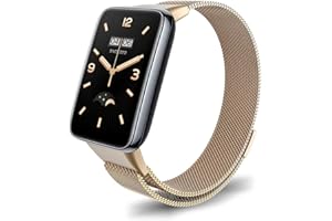 Niboow Pasek kompatybilny z Xiaomi Smart Band 7 Pro (Xiaomi Mi Band 7 Pro), dla mężczyzn i kobiet, magnetyczna, siatka ze stali nierdzewnej, metalowa, oddychające paski do zegarków Xiaomi Smart Band 7 Pro (Mi Band 7 Pro)