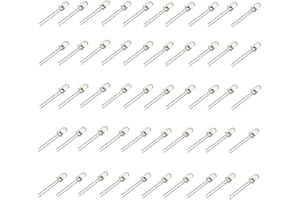 HeyNana - Lente transparente 50 diodos LED blancos 3 x 5 mm.