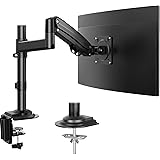 ErGear Monitor Arm for Most 13-35 inch Ultrawide or Curved Screens up to 12kg, Single Gas Spring Monitor Stand, Full Motion M