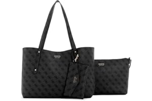 GUESS Brenton Tote Coal Logo