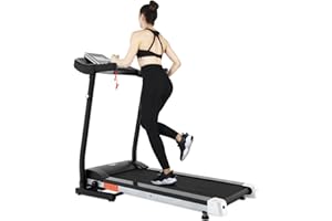 NOVONOVA ISE Cinta de Correr Profesional Plegable, 14 km/h 550 W, aplicación Bluetooth con Programa App, inclinación, pulsómetro, aeróbic en casa/Oficina,SY-1025