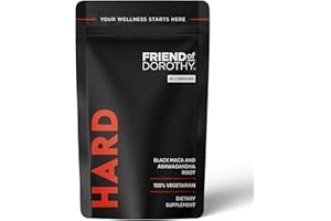 Friend of Dorothy - Hard Supplement for Men - Black Maca & Ashwagandha Root - Natural Performance Support - Enhances Energy, Vitality, Hormonal Balance - 60 Capsules