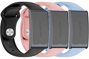 OUTPUTBT 3-Pezzi Silicone Cinturino Compatibile con Amazfit Helio Strap Smart Band Cinturini per Uomo Donna