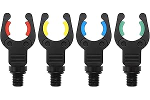 OKVGO 4pcs Carp Fishing Rod Butt Rests Gripper with Magic Magnet Clips for Pod and Bank Stick Holder New Model