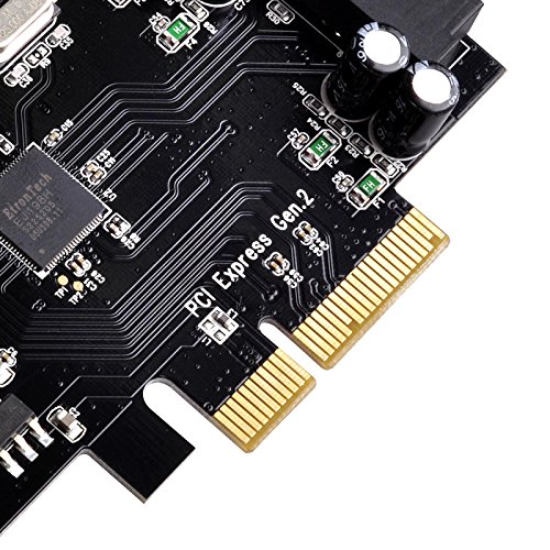 SilverStone SST-ECU01 – PCI-E Erweiterungskarte 2x intern USB 3.0 19-pin Anschlüsse, unterstützt UASP und Turbo-Boost, low-profile geeignet - 8