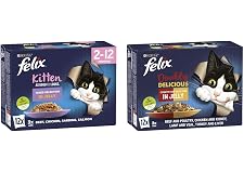 Felix Purina as Good as It Looks with Chicken in Jelly, 12x85 g, Blue & Felix Purina Naturally Delicious Countryside Selectio