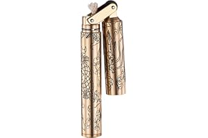 Nunchaku Kerosen Light Koppar Vintage Trench Lighter Återanvändbara Födelsedagsgåvor för Män Pappa (Dragon)