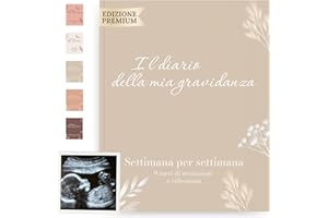 HuBorns - Diario della Gravidanza per Immortalare Ogni Momento Settimanalmente. Diario Gravidanza per Mamma con Spazio per Foto ed Ecografie, Libro Gravidanza per Mamma per Organizzare il Parto