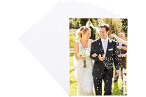 craspire 10 stücke Sublimation Metallfotorohlinge 7.8 x 5.9'' 0.5mm Dicke Aluminiumbildschildplatte Weiße Perlmuttartige Wärmeübertragung Aluminiumrohlinge DIY Wandraumdekor Posterrahmen Handwerk