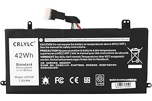 CRLYLC 7,6V 42Wh J0PGR Laptop Akku für Dell Latitude 12 5285 5290 2-in-1 Series T17G Tablet Notebook 0J0PGR JOPGR FTH6F 0FTH6F FTG78 1WND8 X16TW 0X16TW von PART4YOU Battery
