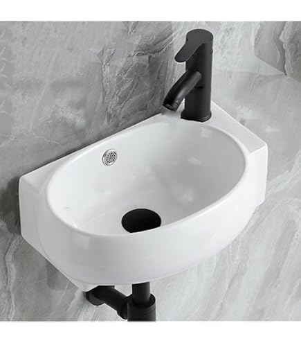Eck-Wandhalterung, Kleines Gefäß-Waschbecken, Wei Produktbild-Vorschau 13